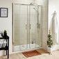 ShowerWorX Atlantic 1700mm Double Sliding Shower Door - 6mm Glass
