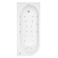 J Shaped 1700 x 725 Right Hand Whirlpool & Hydrotherapy Spa Bath