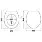 Bayswater Fitzroy Traditional Toilet Seat - Pointing White - welovecouk