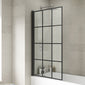 Serene 1600 Matt Black Complete Shower Bathroom Suite