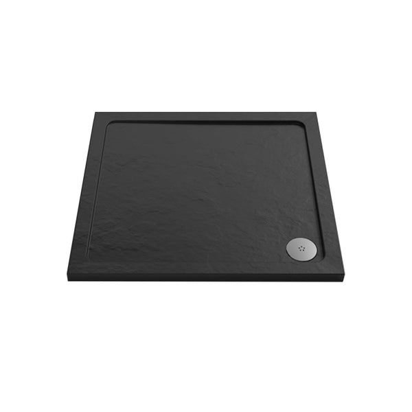 Slate Grey Stone 1000 X 1000mm Square Shower Tray 