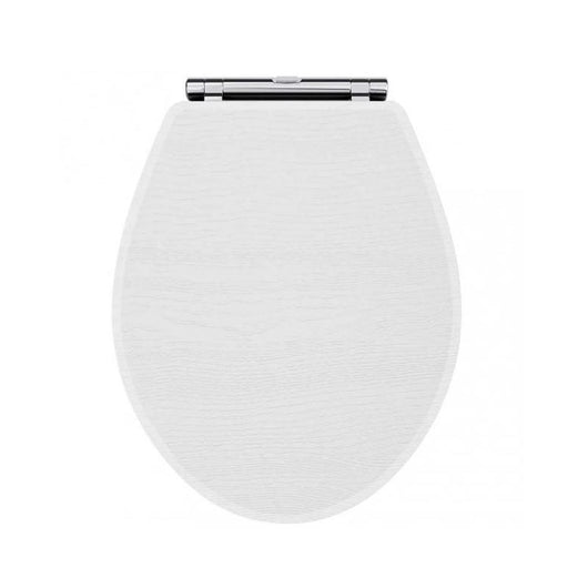  Carlton Wooden Soft Close Toilet Seat - White Ash