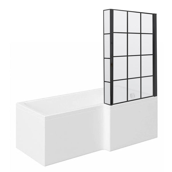 L-Shaped 1800 x 850 Shower Bath | welovecouk