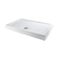 Large White Rectangular Easy Plumb Stone Shower Trays