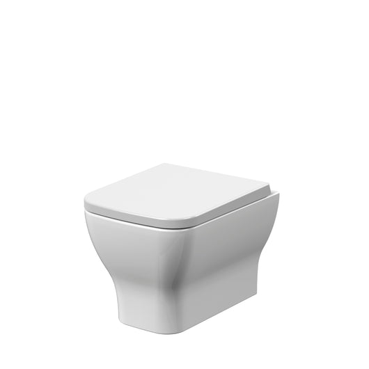  Nuie Ava Wall Hung Pan & SC Seat  - White