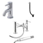 Alpha Complete P-Shape Bathroom Suite - 1500,1600 & 1700 available with Various Options