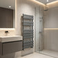 SDG 1000 x 600mm Flat Panel Heated Towel Radiator - Anthracite