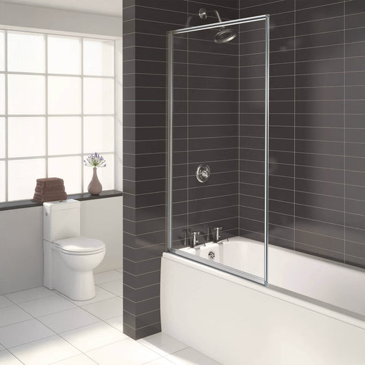  Aqualux Fully Framed Bath Screen 1375(H) x 750mm