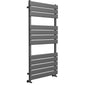 SDG 1200 x 600mm Flat Panel Heated Towel Radiator - Anthracite