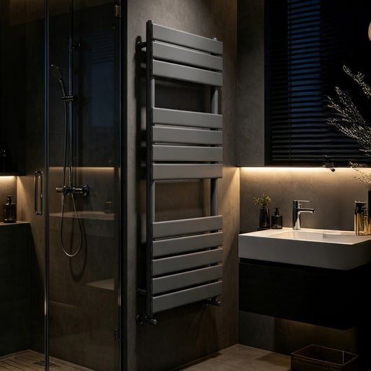  SDG 1200 x 600mm Flat Panel Heated Towel Radiator - Anthracite