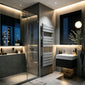 SDG 1200 x 600mm Flat Panel Heated Towel Radiator - Anthracite