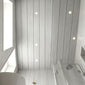 SDG PVC Ceiling Panel - 2700 x 250 x 9.5mm (5 Pack) - White Ash with Chrome