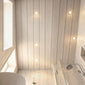SDG PVC Ceiling Panel - 2700 x 250 x 9.5mm (5 Pack) - White Ash with Chrome