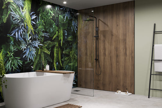  Walnut Bathroom Wall Panels