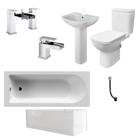  Waterfall Brava Complete Bathroom Suite - 1700mm