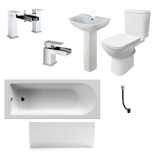  Waterfall Brava Complete Bathroom Suite - 1700mm