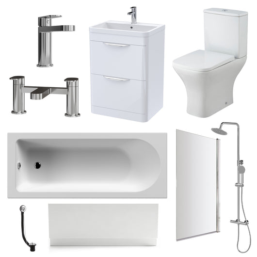  Brava Vanity Complete Shower Bathroom Suite
