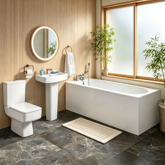  Serene Complete Round End Bathroom Suite - 1500mm