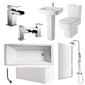 Serene Complete Square End Shower Bathroom Suite - 1500mm