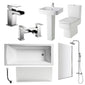 Serene Complete Square End Shower Bathroom Suite - 1500mm