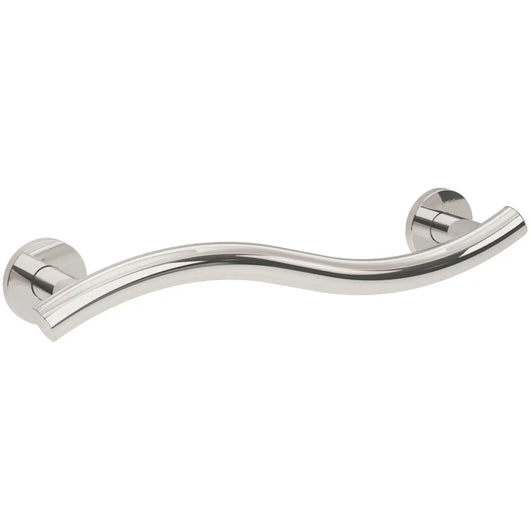  Assisted Living Yardley Wavy Grab Rail Concealed Fixings  - Mirror Polish