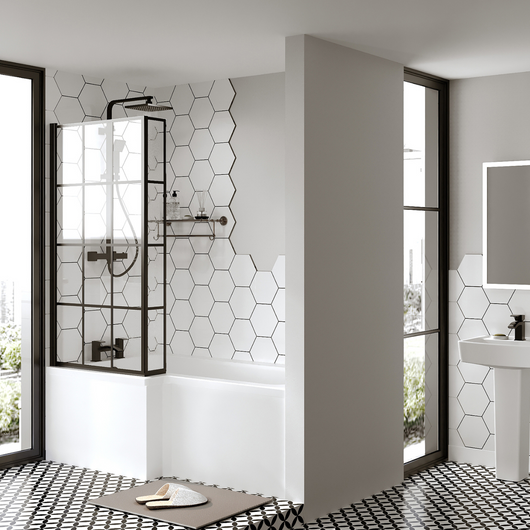  L-Shaped 1700 x 850/700 Shower Bath - welovecouk