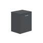 LECICO Zara 50cm 1-Drawer Wall Hung Vanity Unit - Matt Anthracite