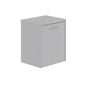 LECICO Zara 50cm 1-Drawer Wall Hung Vanity Unit - Matt Light Grey