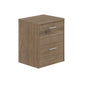 LECICO Zara 50cm 2-Drawer Wall Hung Vanity Unit - Oak