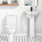 Nuie Arley 550mm Basin & Pedestal - 1 Tap Hole - welovecouk