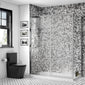Ralus6 Sliding Shower Door 1850 x 1400mm - Chrome - welovecouk