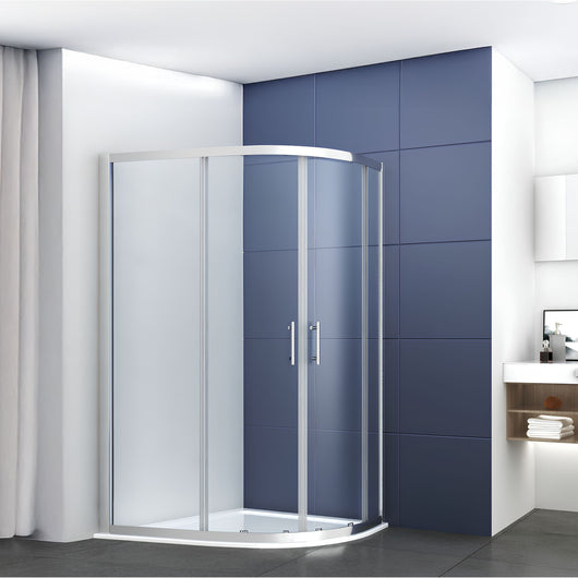  Ralus6 Offset Quad Sliding Door Enclosure 1850 x 1200 x 800mm - Chrome - welovecouk