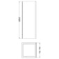 Ralus6 Frameless Side Panel 1850 x 760mm - Chrome