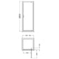 Ralus6 Pivot Door 1850 x 760mm - Chrome - welovecouk