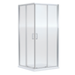 Ralus6 Corner Entry Enclosure 1850 x 800mm - Chrome - welovecouk