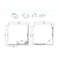 Ralus6 Corner Entry Enclosure 1850 x 800mm - Chrome - welovecouk