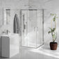 Ralus6 Corner Entry Enclosure 1850 x 800mm - Chrome - welovecouk
