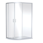 Ralus6 Offset Quad Sliding Door Enclosure 1850 x 1200 x 800mm - Chrome - welovecouk