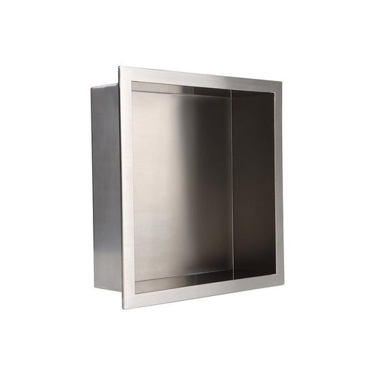  Giavani Stainless Steel 300 x 300mm Stainless Steel Shower Niche