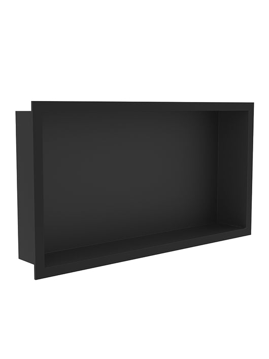  Giavani Stainless Steel 300 x 600mm Black Shower Niche