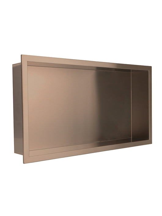  Giavani Stainless Steel 300 x 600mm Brushed Bronze Shower Niche