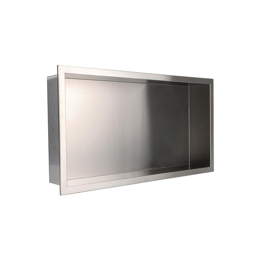  Giavani Stainless Steel 300 x 600mm Stainless Steel Shower Niche