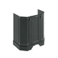 BC Designs Victrion 3-Door Angled Vanity Unit 750mm Wide - Dark Lead - welovecouk