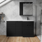 Parkhouse 1500mm L Shape Combination Basin and WC Unit - Charcoal Black