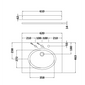 Bayswater Victrion 1 Tap Hole Marble Worktop - White 600mm