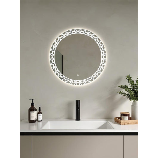  Halo Mirror Steam Free Colour Changing - 800mm - welovecouk