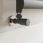 Manual Radiator Valve Round (Pair) | Angled - Anthracite