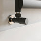 Manual Radiator Valve Round (Pair) | Angled - Black