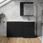 Parkhouse 1500mm L Shape Combination Basin and WC Unit - Charcoal Black