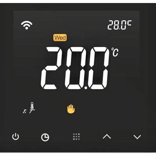  SDG 7 Day Programmable Wifi Thermostat Control - Black